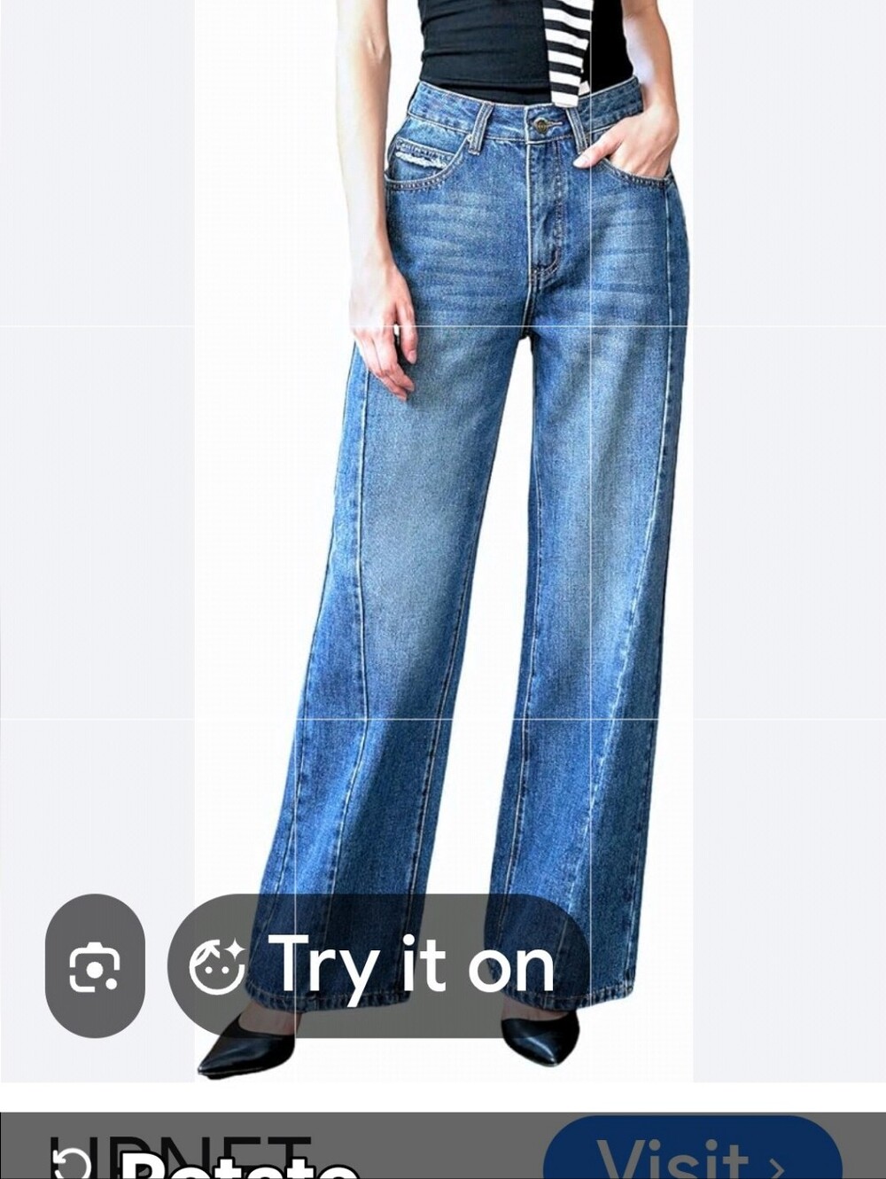 Judy Blue Light Blue Women's High-Rise Retro Wide Leg Jeans NWT Woman's